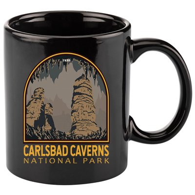 Carlsbad Caverns National Park Vintage Emblem 11oz C Handle Ceramic Mug
