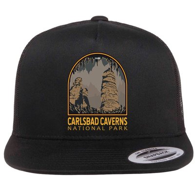 Carlsbad Caverns National Park Vintage Emblem Flatbill Hat
