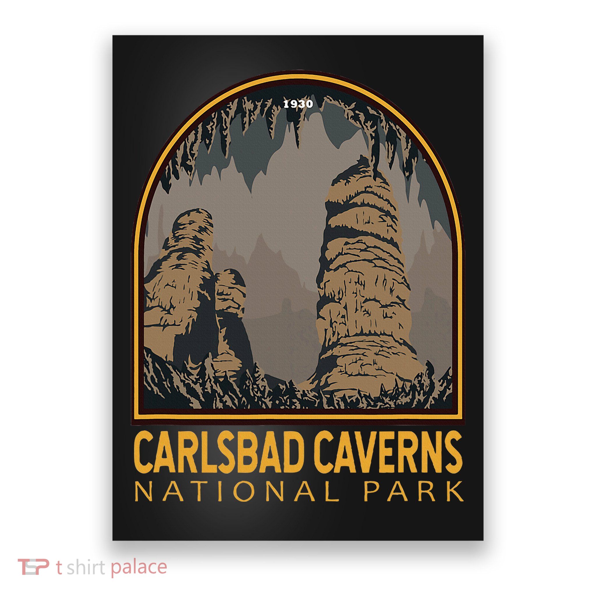 Carlsbad Caverns National Park Vintage Emblem Poster