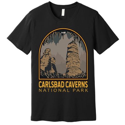 Carlsbad Caverns National Park Vintage Emblem Premium T-Shirt