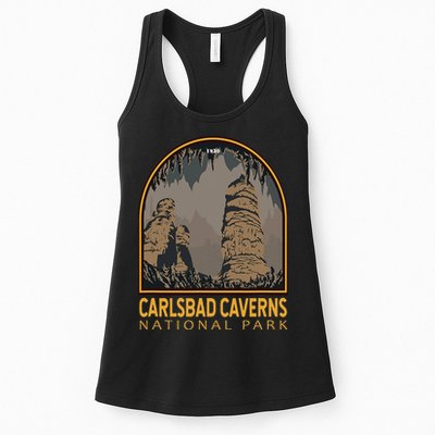 Carlsbad Caverns National Park Vintage Emblem Womens Tank Top
