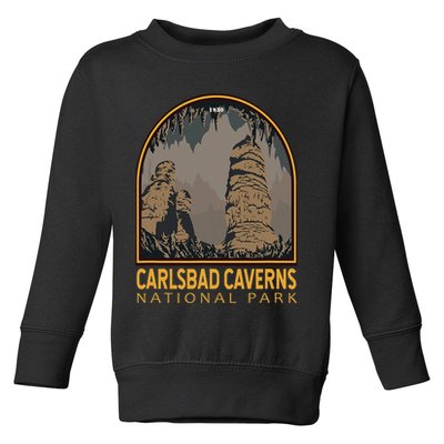 Carlsbad Caverns National Park Vintage Emblem Toddler Sweatshirt