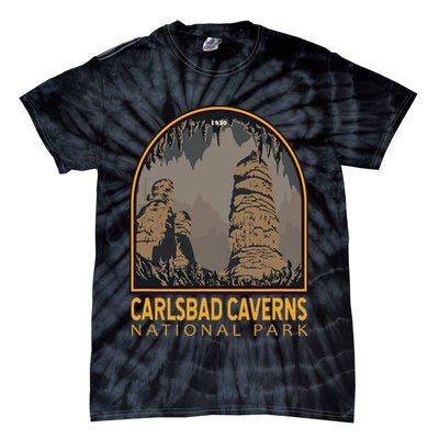 Carlsbad Caverns National Park Vintage Emblem Tie-Dye T-Shirt