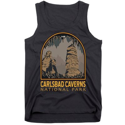 Carlsbad Caverns National Park Vintage Emblem Tank Top