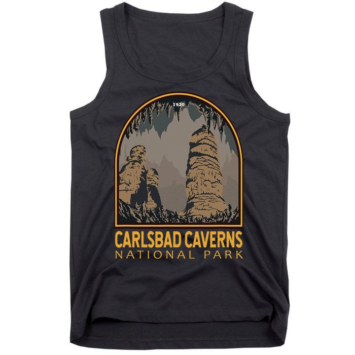 Carlsbad Caverns National Park Vintage Emblem Tank Top