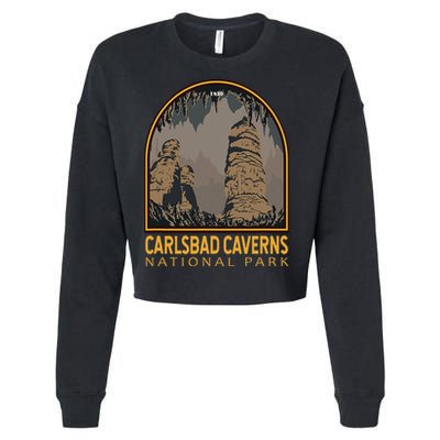 Carlsbad Caverns National Park Vintage Emblem Cropped Pullover Crew