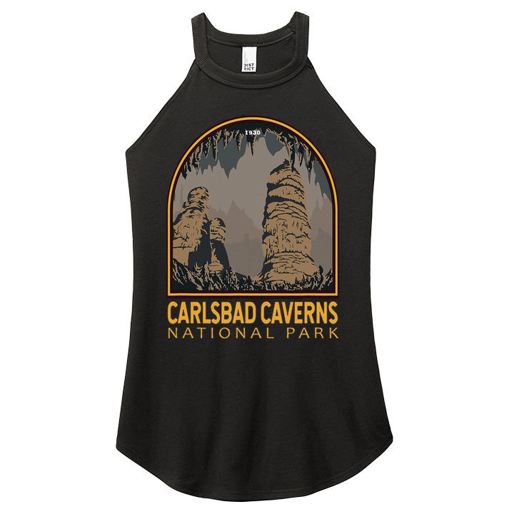 Carlsbad Caverns National Park Vintage Emblem Women's Perfect Tri Rocker Tank