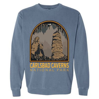 Carlsbad Caverns National Park Vintage Emblem Garment-Dyed Sweatshirt