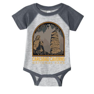 Carlsbad Caverns National Park Vintage Emblem Infant Baby Jersey Bodysuit