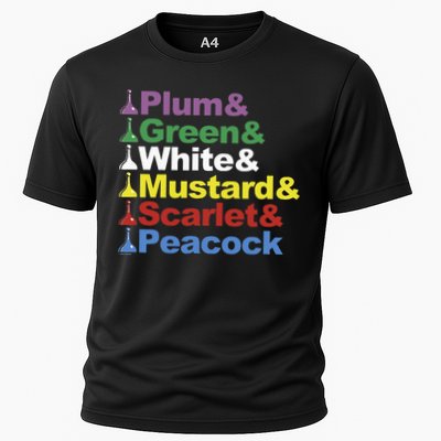 Clue Character Name Stack Game Pieces Cooling Performance Crew T-Shirt