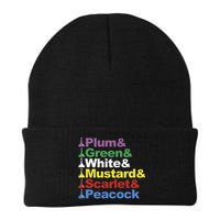 Clue Character Name Stack Game Pieces Knit Cap Winter Beanie