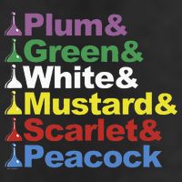 Clue Character Name Stack Game Pieces Knit Cap Winter Beanie
