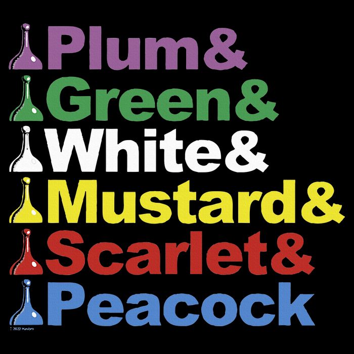 Clue Character Name Stack Game Pieces Baby Bodysuit