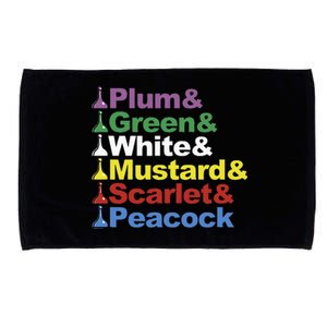 Clue Character Name Stack Game Pieces Microfiber Hand Towel