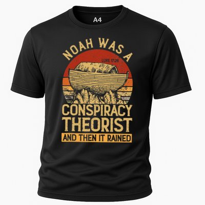 Conservative Christian Noah Was A Conspiracy Theorist Performance Shirt