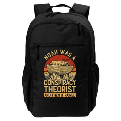 Conservative Christian Noah Was A Conspiracy Theorist Backpack