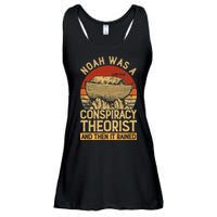 Conservative Christian Noah Was A Conspiracy Theorist Ladies Essential Flowy Tank