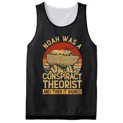 Conservative Christian Noah Was A Conspiracy Theorist Mesh Reversible Basketball Jersey Tank