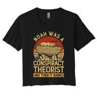 Conservative Christian Noah Was A Conspiracy Theorist Crop Top
