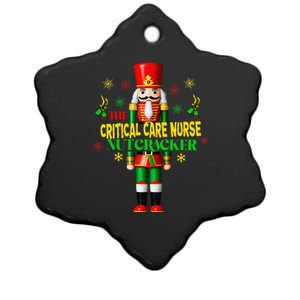 Critical Care Nurse Nutcracker Christmas Holiday Pajama Ceramic Star Ornament