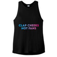 Clap Cheeks Not Fans Funny Edm Rave Festival Raver Ladies PosiCharge Tri-Blend Wicking Tank