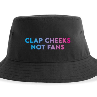 Clap Cheeks Not Fans Funny Edm Rave Festival Raver Sustainable Bucket Hat