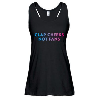 Clap Cheeks Not Fans Funny Edm Rave Festival Raver Ladies Essential Flowy Tank