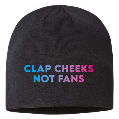 Clap Cheeks Not Fans Funny Edm Rave Festival Raver Sustainable Beanie