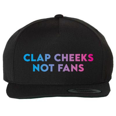 Clap Cheeks Not Fans Funny Edm Rave Festival Raver Wool Snapback Cap