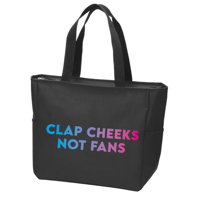 Clap Cheeks Not Fans Funny Edm Rave Festival Raver Zip Tote Bag