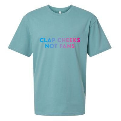Clap Cheeks Not Fans Funny Edm Rave Festival Raver Sueded Cloud Jersey T-Shirt