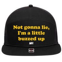 Campeche Collective Not Gonna Lie IM A Little Buzzed Up 7 Panel Mesh Trucker Snapback Hat