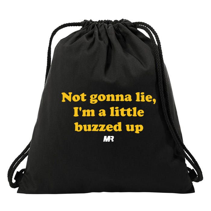 Campeche Collective Not Gonna Lie IM A Little Buzzed Up Drawstring Bag