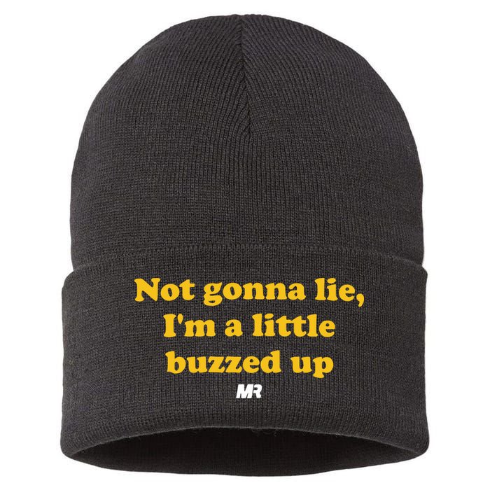 Campeche Collective Not Gonna Lie IM A Little Buzzed Up Sustainable Knit Beanie