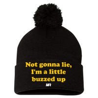 Campeche Collective Not Gonna Lie IM A Little Buzzed Up Pom Pom 12in Knit Beanie