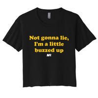 Campeche Collective Not Gonna Lie IM A Little Buzzed Up Crop Top
