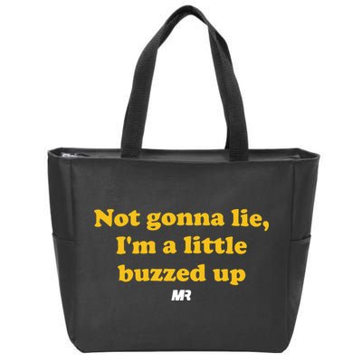 Campeche Collective Not Gonna Lie IM A Little Buzzed Up Zip Tote Bag
