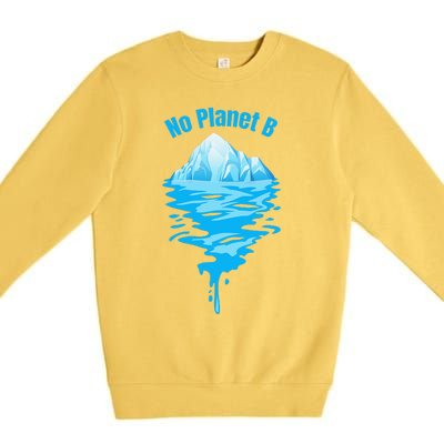 Climate Change No Planet B Science Premium Crewneck Sweatshirt