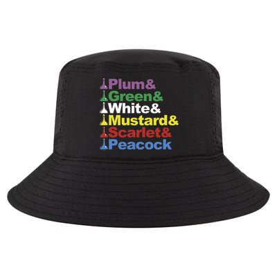 Clue Character Name Stack Game Pieces Big Cool Comfort Performance Bucket Hat