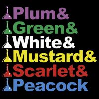 Clue Character Name Stack Game Pieces Big Full-Length Apron With Pockets