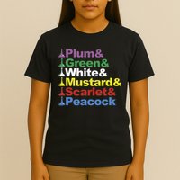Clue Character Name Stack Game Pieces Big T-Shirt