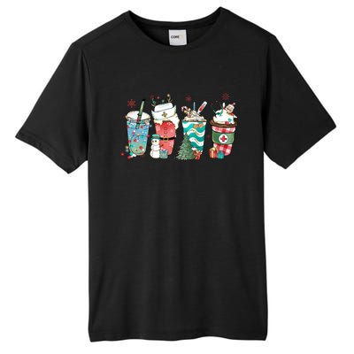 Christmas Coffee Nurse Latte Cozy Winter Xmas Coffee Lover Tall Fusion ChromaSoft Performance T-Shirt