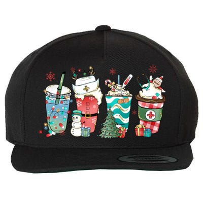 Christmas Coffee Nurse Latte Cozy Winter Xmas Coffee Lover Wool Snapback Cap