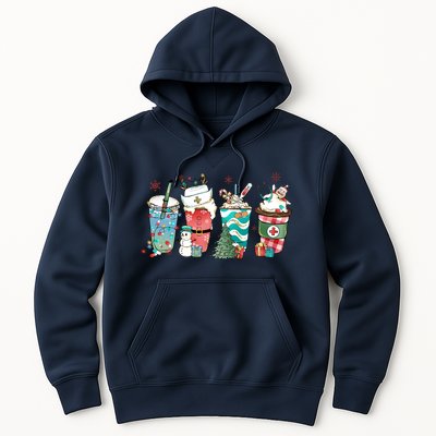 Christmas Coffee Nurse Latte Cozy Winter Xmas Coffee Lover Hoodie