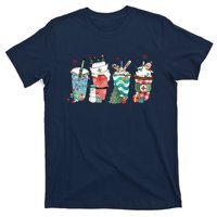 Christmas Coffee Nurse Latte Cozy Winter Xmas Coffee Lover T-Shirt