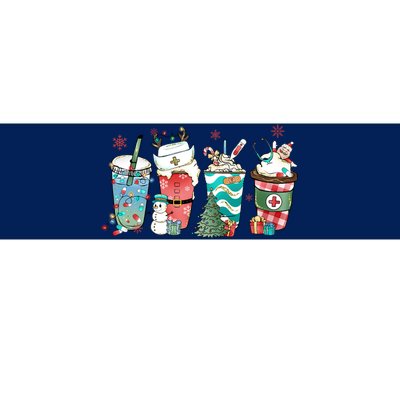 Christmas Coffee Nurse Latte Cozy Winter Xmas Coffee Lover Bumper Sticker