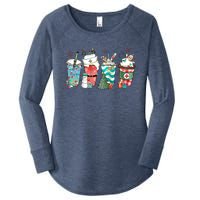 Christmas Coffee Nurse Latte Cozy Winter Xmas Coffee Lover Women's Perfect Tri Tunic Long Sleeve Shirt