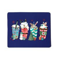 Christmas Coffee Nurse Latte Cozy Winter Xmas Coffee Lover Mousepad