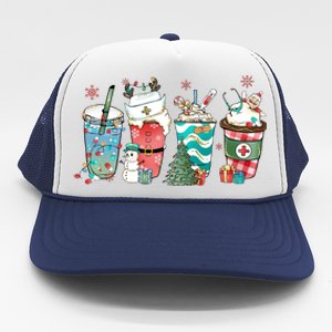 Christmas Coffee Nurse Latte Cozy Winter Xmas Coffee Lover Trucker Hat