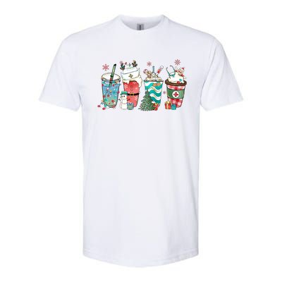 Christmas Coffee Nurse Latte Cozy Winter Xmas Coffee Lover Softstyle CVC T-Shirt